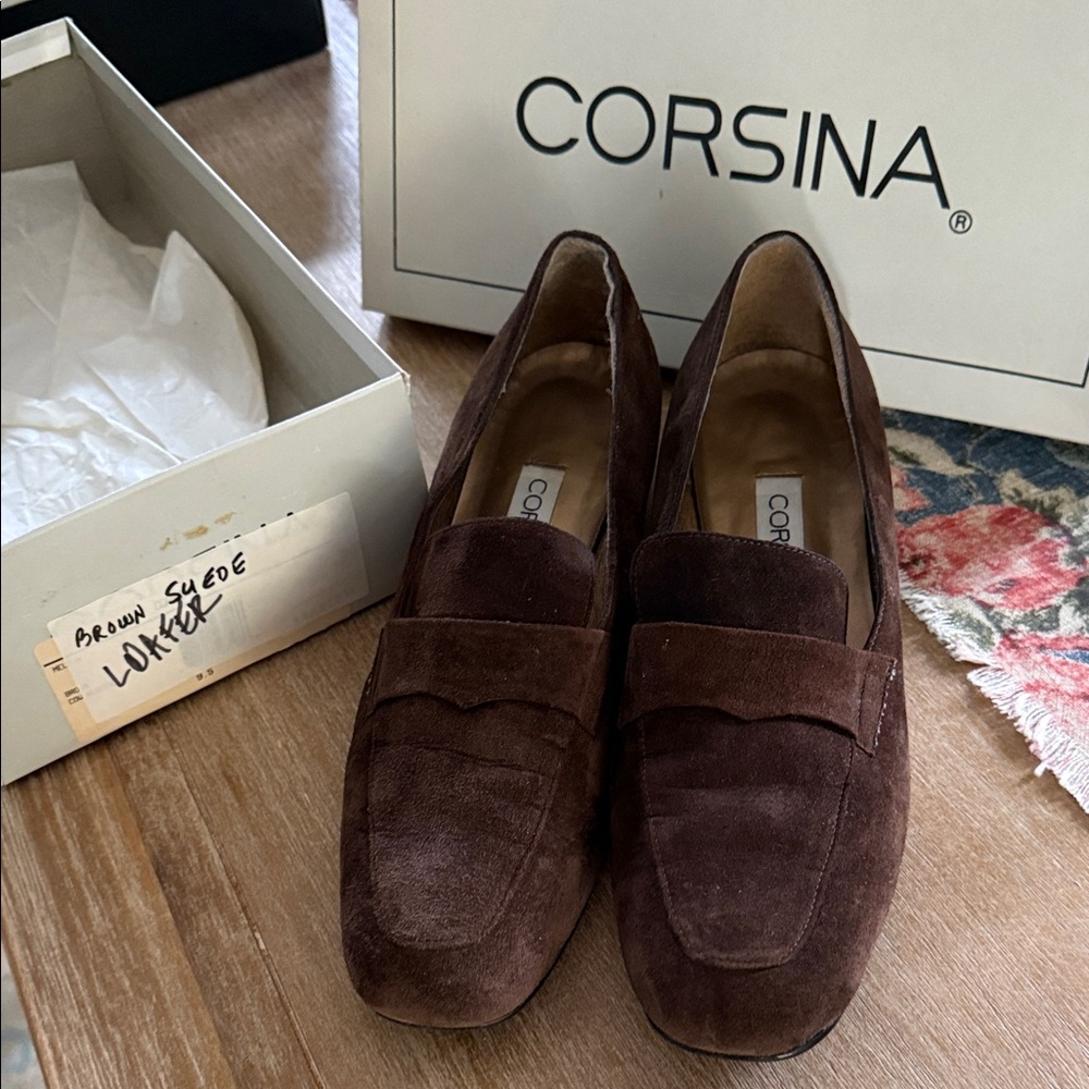 Brown Suede Loafers - Picture 5 of 8